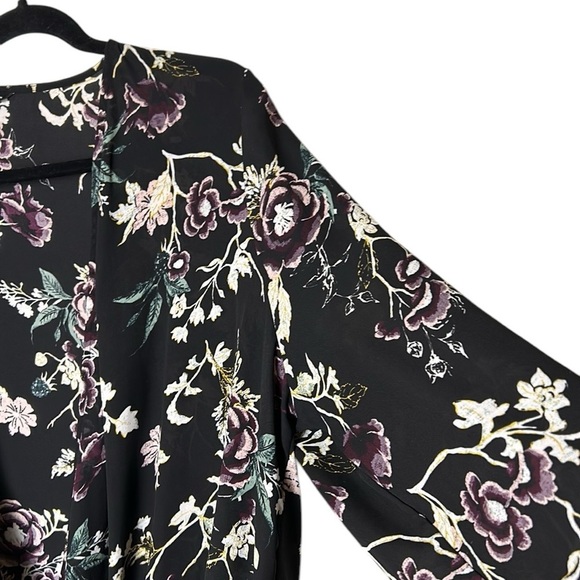 floral twist knot blouse,not including tank,loose fit,office siren,lagenlook - Picture 4 of 11